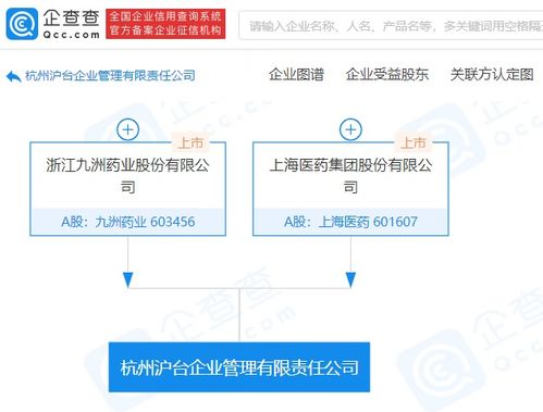 強(qiáng)強(qiáng)聯(lián)手 上海醫(yī)藥與九洲藥業(yè)共同成立企業(yè)管理公司，深化戰(zhàn)略合作布局